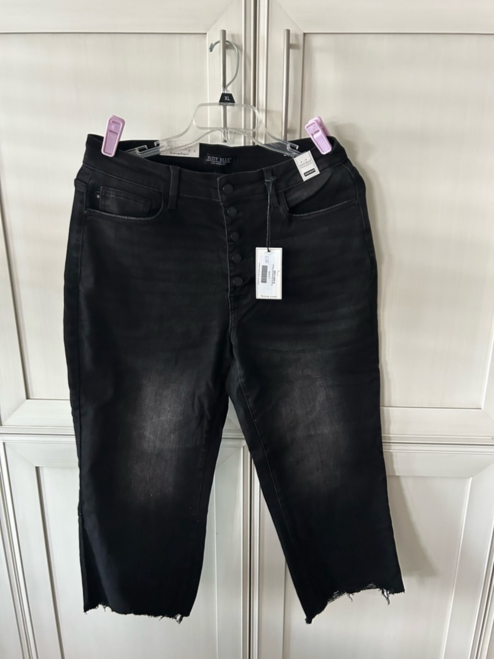 Judy Blue Wide Crop Black Jeans